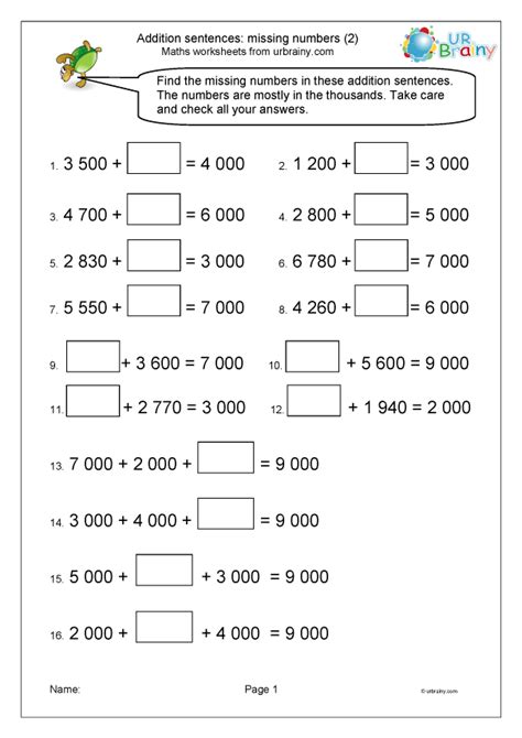Missing Numbers 2-Digit Math 的图像结果