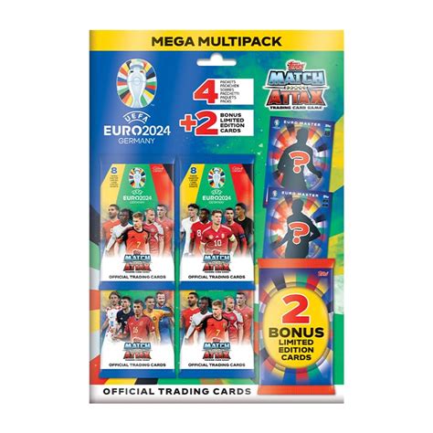 Buy ToppsOfficial Euro 2024 Match Attax Mega Multipack - Contains 32 ...