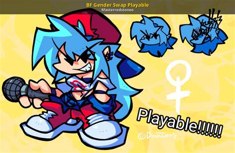 BF Gender Swap Playable Mod for Friday Night Funkin' | FNF Mods