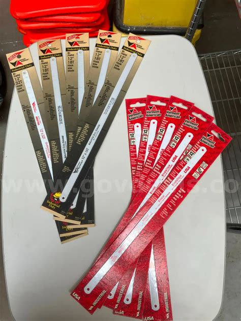 Industrial Hack Saw Blades - misc. 12 inch blades | GovDeals