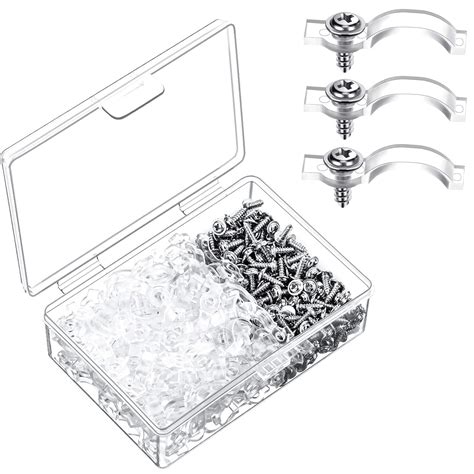 Buy Boao 200 Pack LED Strip Light Mounting Clips Brackets Fixing Clips ...