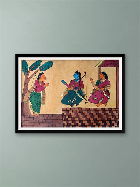 Buy Rama Vanvas: Chitrakathi Wall Painting | Memeraki.com