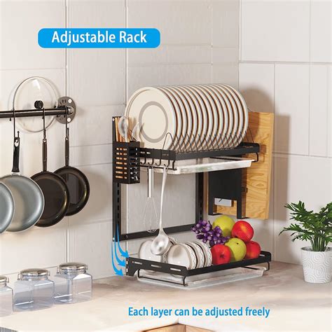 Buy Virgorack Dish Drying Rack, Over The Wall Mounted Dish Drying Rack ...