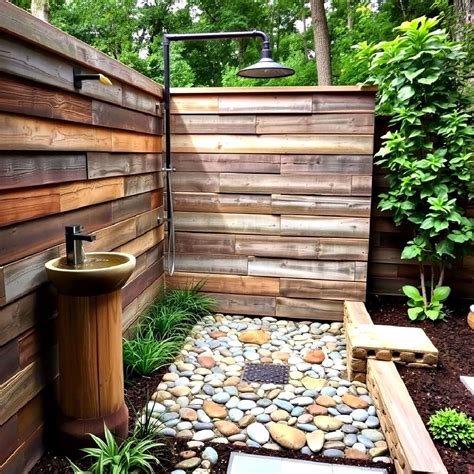 15 Rustic Outdoor Shower Ideas for A Country Feel