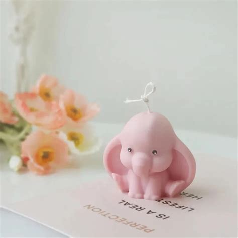 Baby Elephant With big ears Silicone Candle Mold WCM535 – MATIN IMPEX