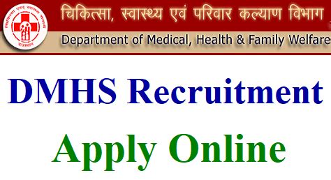 DMHS, Jaipur Recruitment 2018 || Apply online for Assistant ...