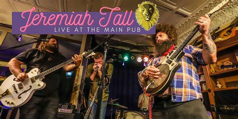 Jeremiah Tall, The Main Pub - Grille•Taps•Music, Manchester, 7 February ...