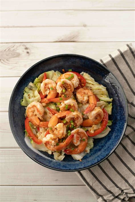 Stir-Fried Shrimp and Cabbage - Chef Tatung Sarthou