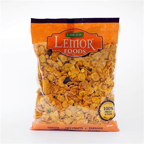 Lemor Roasted Makai Chivda (400g, 2 Packets Of 200g each) Namkeen ...