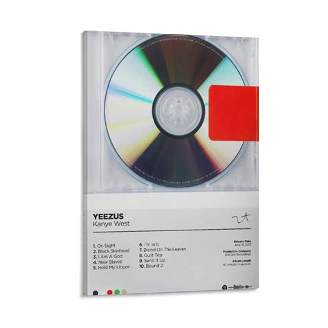 Yeezus Album Cover Art YEEZUS Kanye West Cover Art 12x12” Acrylic