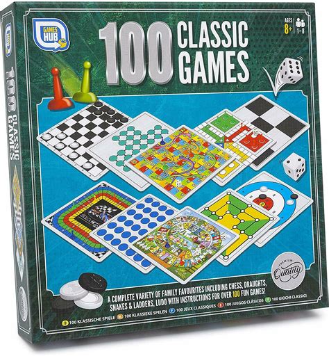 100 Classic Traditional Family Board Games Compendium