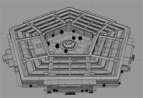 Pentagon Building Outline