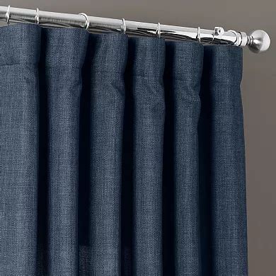 EFF Italian Faux Linen Room Darkening Window Curtain Panel