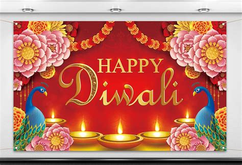 Nepnuser Diwali Decorations Photo Booth Backdrop - Indian Festival of ...