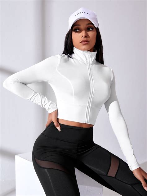 Pin by Valeria on Shein | Clothes, Sports jackets women, Active wear ...