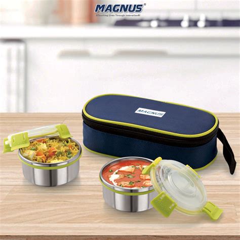 Buy Magnus Avanza 2 Stainless Steel Lunch Box - Ideal for Kids, Office ...