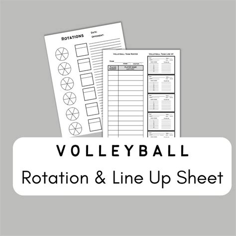 Free Printable Volleyball Lineup Sheets - JO Printables