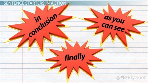 Conclusion Paragraph Starters - Lesson | Study.com