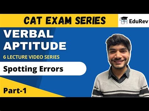 Introduction: Spotting Errors Video Lecture - Verbal Ability and ...
