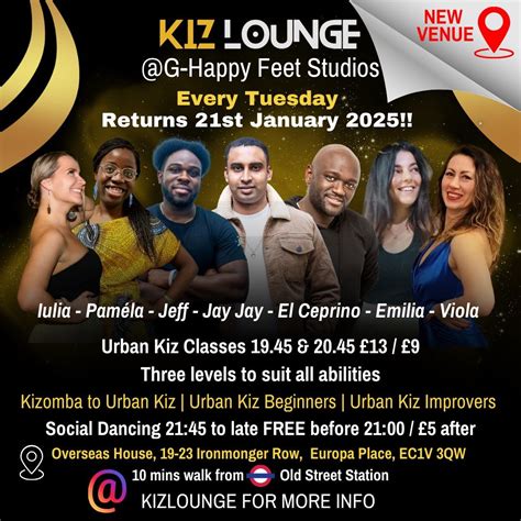 KIZ LOUNGE NEW VENUE ‼️ WEEEKLY URBAN KIZ CLASSES + SOCIAL, G-Happy ...
