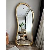 Buy DENCOITRY Vintage Full Length Floor Mirror, Gold, Baroque Style ...