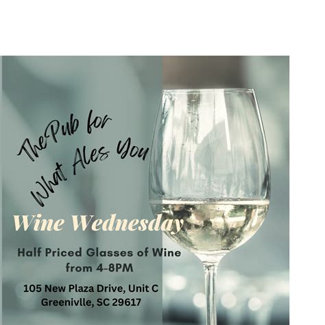 Wine Wednesday at The Pub for What Ales You - Greenville360