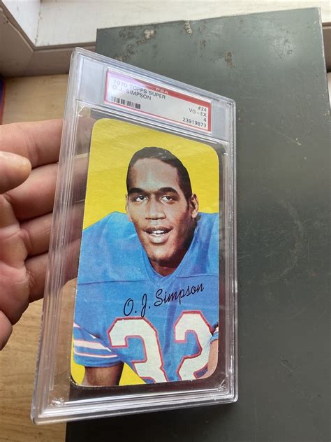 OJ Simpson Rookie Card PSA 4 Vintage Topps Super Buffalo Collector Card ...