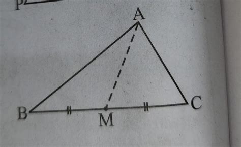 AM is a media of a triangle ABC Is AB + BC + CA > 2 AM? ( consider the ...