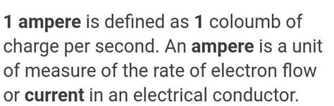 define 1 ampere of current - Brainly.in