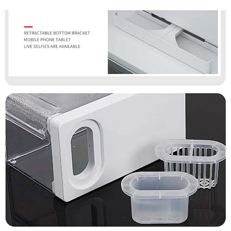 LED Light Desktop Mini Fish Tank 的图像结果