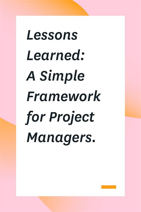 Image result for Lessons Management Framework