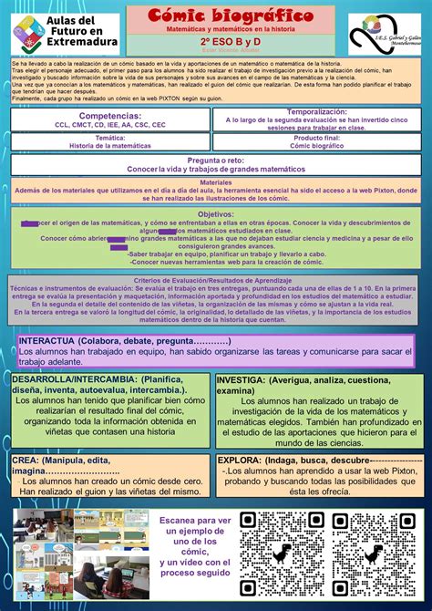 Cómic biográfico. Matemáticos y matemáticas en la historia – I.E.S ...