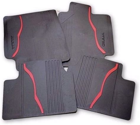 Alfa Romeo Genuine Giulia Set of Four (Front & Rear) Rubber Floor Mats ...