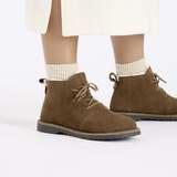 Uppsala Mid Shearling Suede Leather in Color Dark Tea | BIRKENSTOCK US