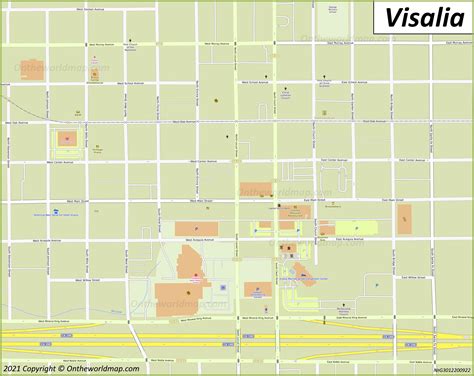 Visalia Map | California, U.S. | Discover Visalia with Detailed Maps
