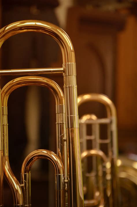 Free Images : wheel, concert, golden, close, musical instrument, trombone, classic, trumpet ...