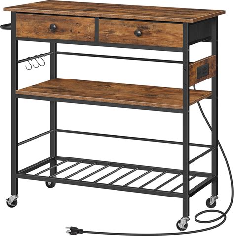 HOOBRO Kitchen Island with Storage, Rolling Island India | Ubuy