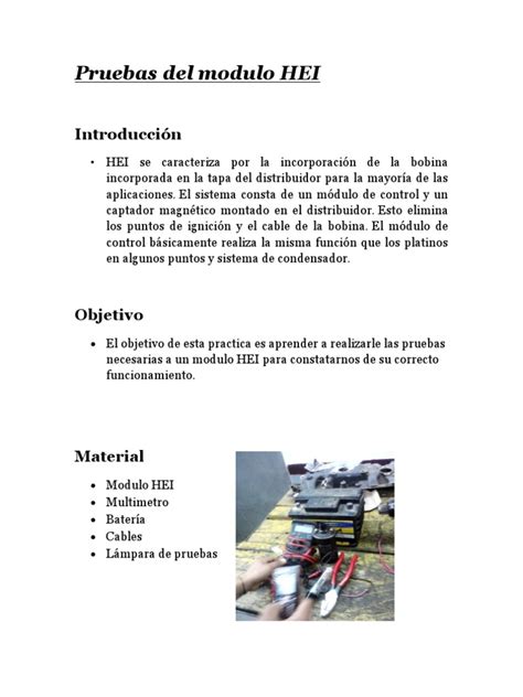 Image result for Hei Module Test Procedure