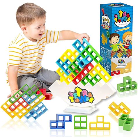 Buy SVICCOOKQ Tetra Tower 48 Pcs Magnetic Tetris for Balance Game Board ...
