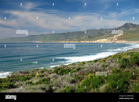 The isolated Pacific Coast at Jalama Beach in Santa Barbara County ...