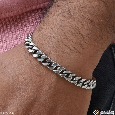 Stainless Steel Silver Color Very High Quality Bracelet For Men - Styl ...