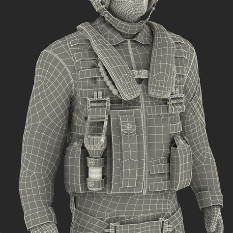 3D Military Jet Fighter Pilot Pose 2 model | 3D Molier International