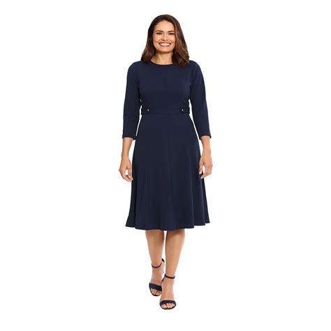 Women's London Times Side Tab Fit & Flare Dress