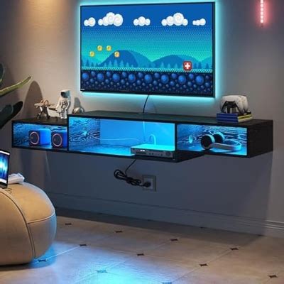 4EVERWINNER 4 EVER WINNER Floating TV Stand with Power Outlet, India | Ubuy