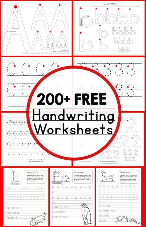 Teaching Handwriting - The Measured Mom | Handwriting worksheets for ...