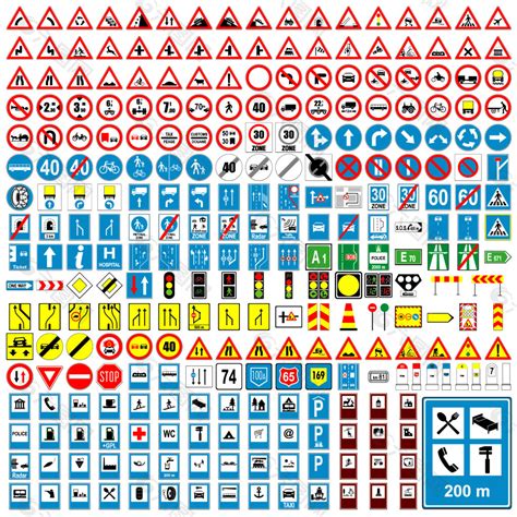 15款美国道路交通标志牌素材 - NicePSD 优质设计素材下载站