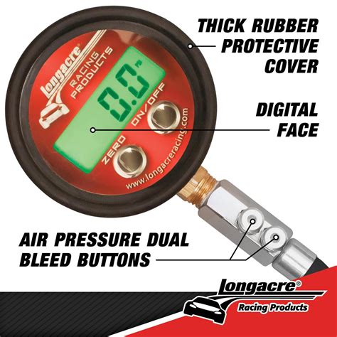 Longacre Racing Products 52-53000 Longacre Digital Tire Pressure Gauges | Summit Racing