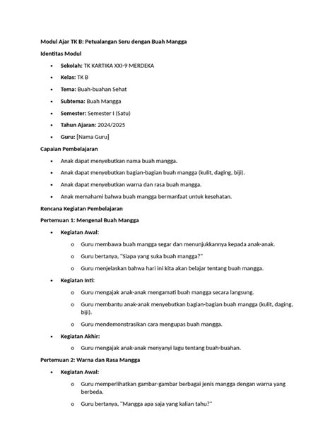 Image result for Modul Ajar Deep Learning TK