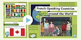 👉 French Display Poster - Countries that speak French