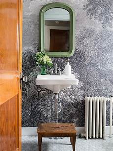 Wallpaper For Small Bathrooms by How To Install Wallpaper In A Bathroom Hgtv Wallpaper For Small Bathrooms